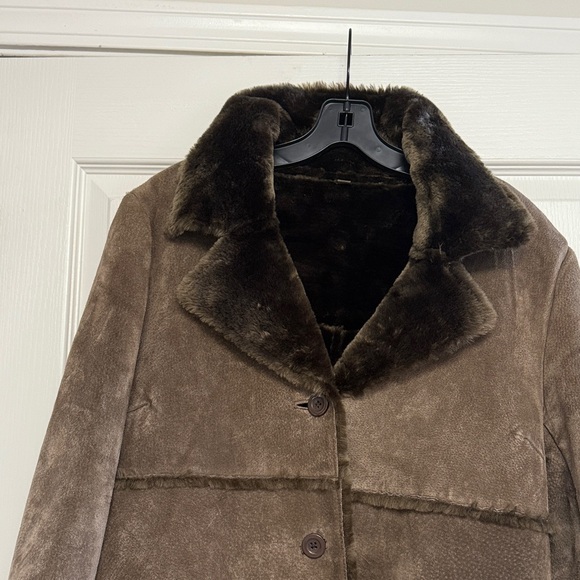 Brandon Thomas Dark Brown Teddy Jacket - Picture 3 of 11